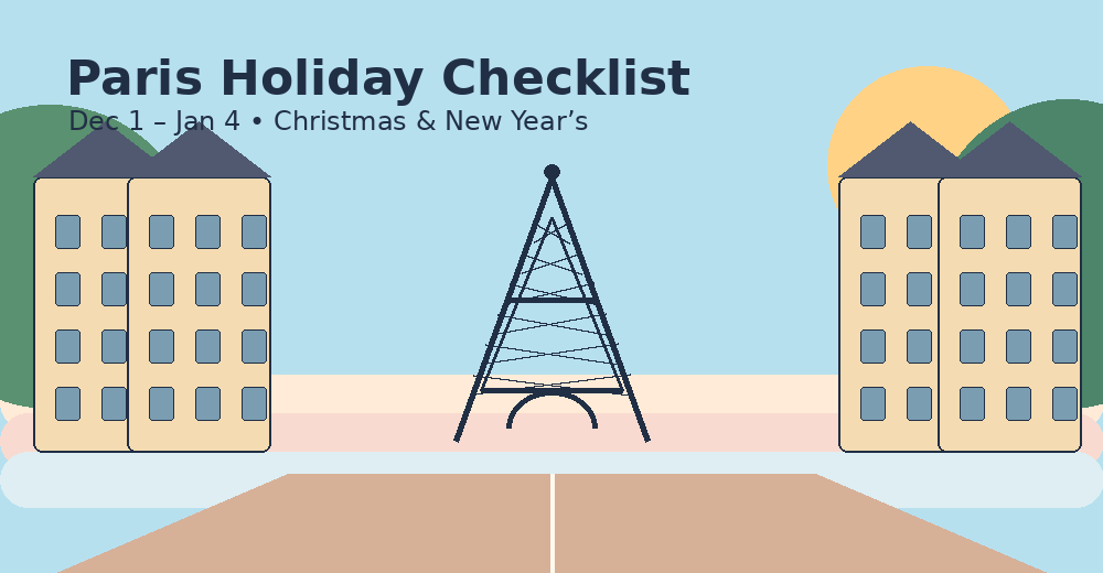 Paris Holiday Checklist